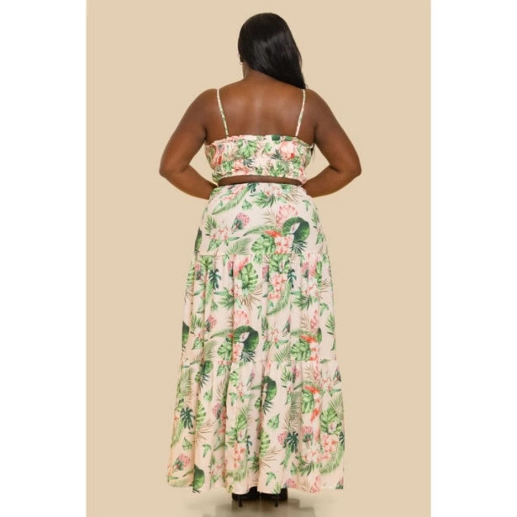 Tropics Peach Maxi Dress Dress Epicplacess 1X Peach