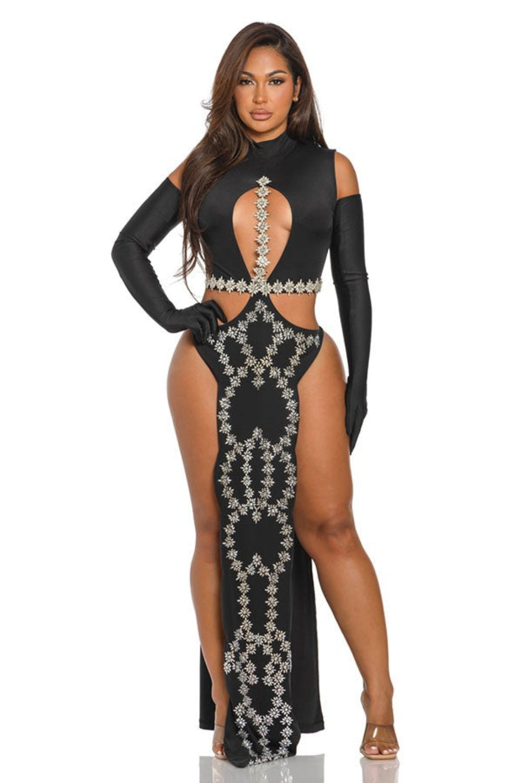 Rock My World Gala Gown Maxi Dress - Black - Epicplacess
