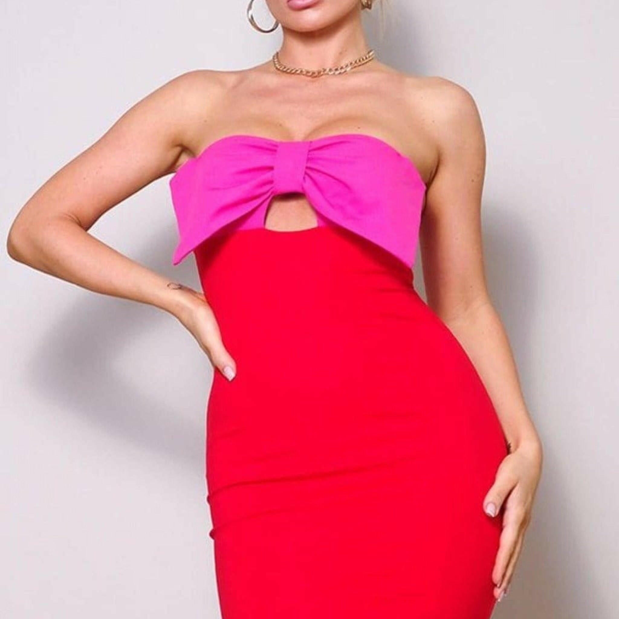 Epicplacess dress Hot Pink / S PRESENTING MYSELF MINI DRESS CD21229