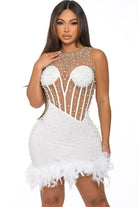 Epicplacess Dress Miss Ann Floral Mini Dress - White