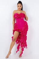 Epicplacess Dress S / Pink Fringe Sunkissed Mini Dress LD980