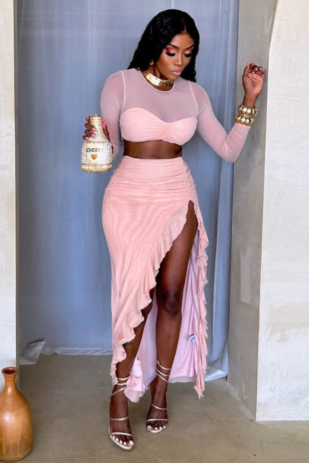 Arabella Hollow maxi dress