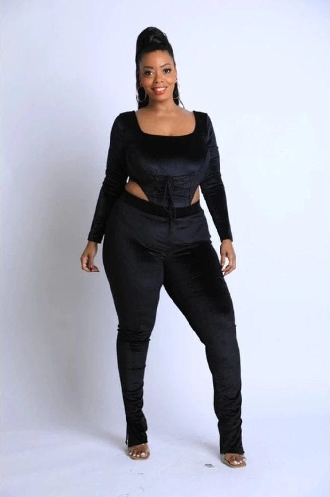Epicplacess Bodysuit XL / Black Weekend Ready Lineup Legging Set - Black DS06101XK1