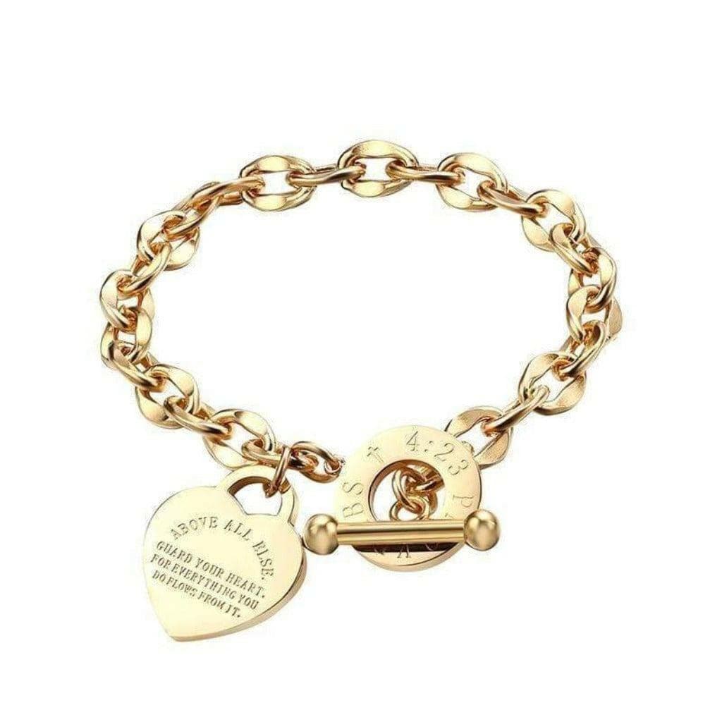 Epicplacess Bracelet golden / United States Eternal Love Rose Gold Bracelet 521392-golden