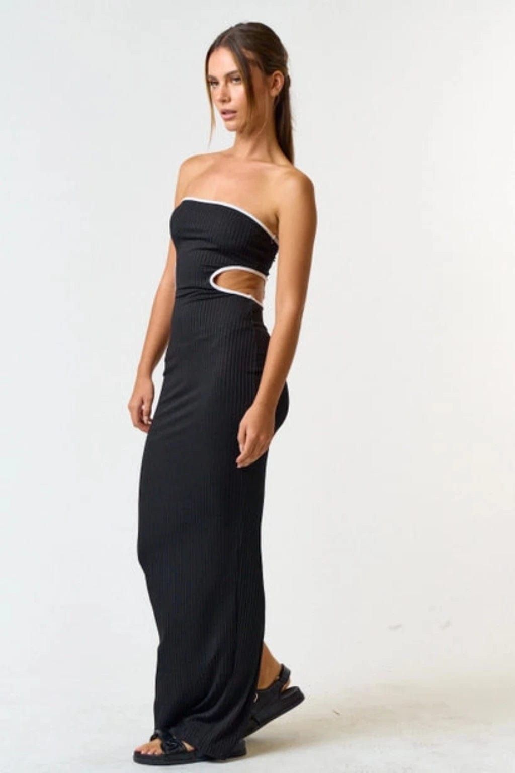 Let's Go Out Long Maxi Dress Black Dress Epicplacess Black L 