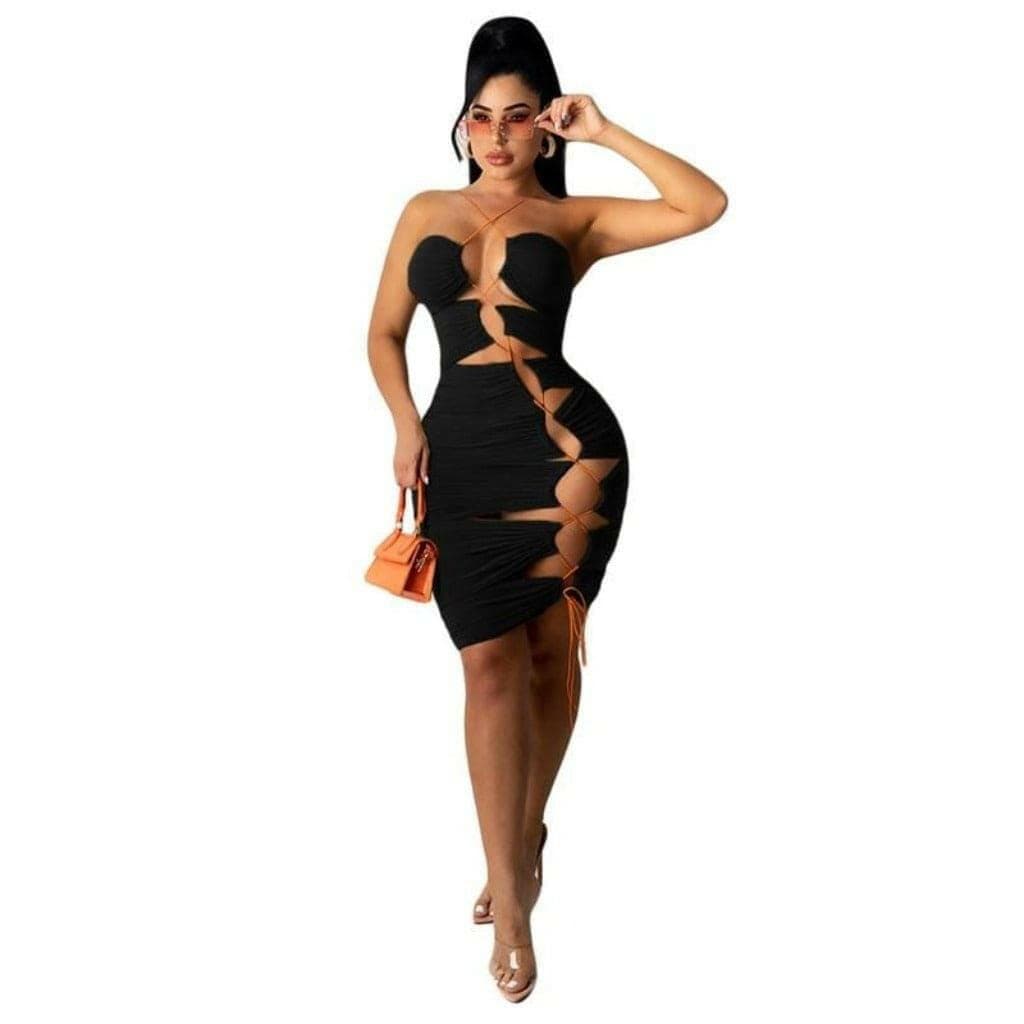 Lace Up Queen Mini Dress dress Epicplacess   