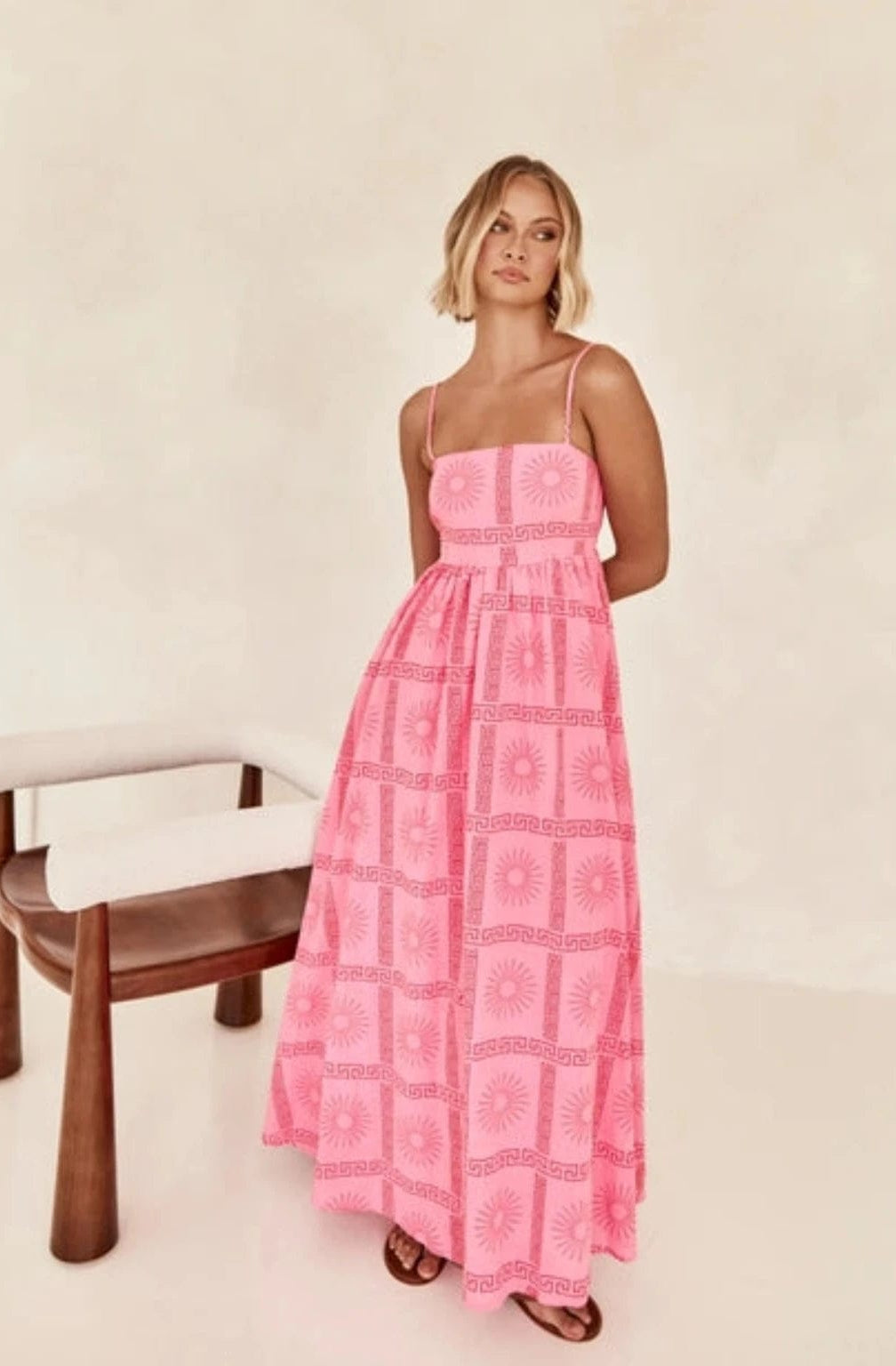 Epicplacess Dress M / Pink Ready for Outside Long Sundress Dress RCJY00386