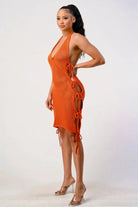 Love story Crochet cover up midi Dress Dress Epicplacess Medium Orange 