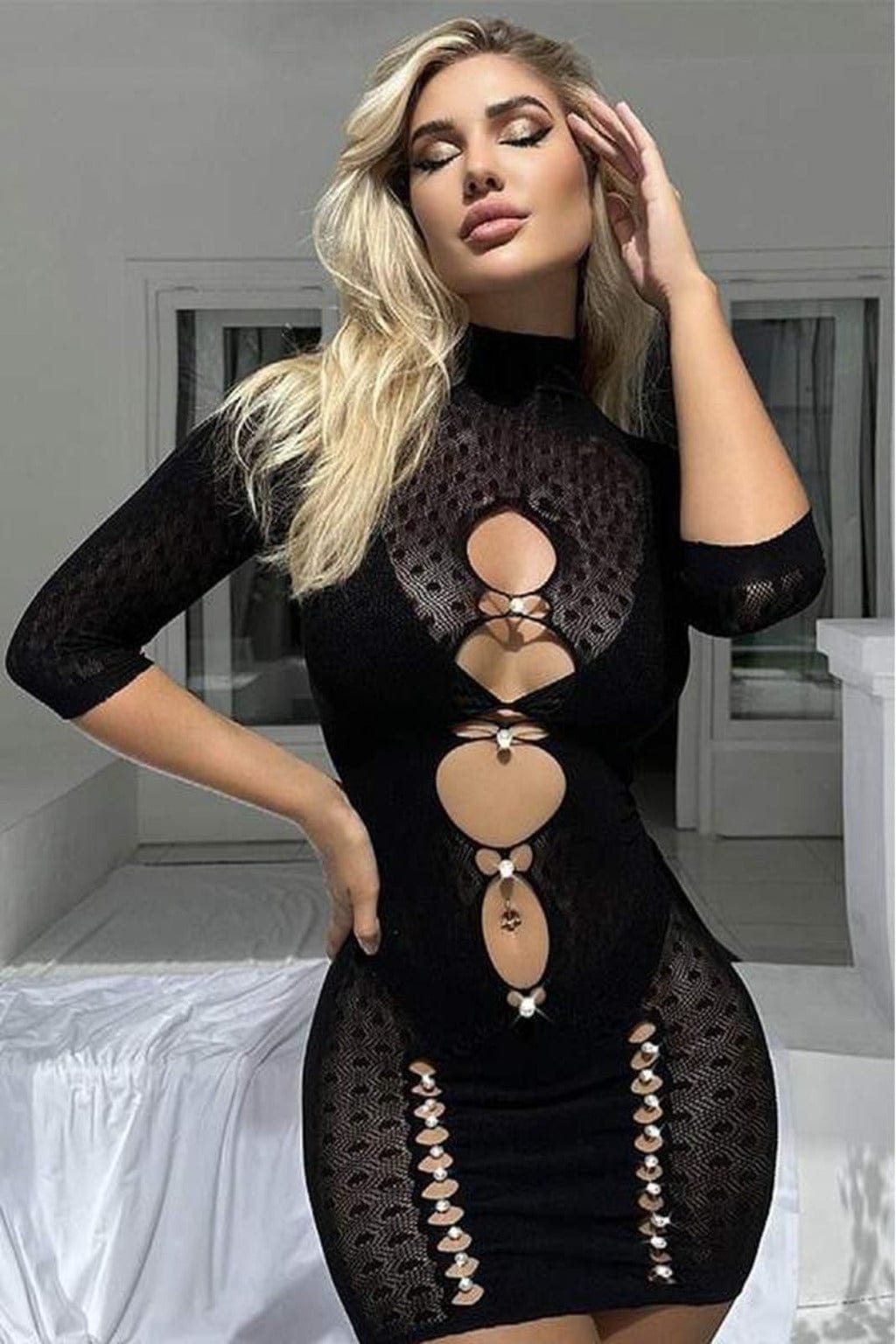 Read The Room Mesh Lace Mini Dress Dress Epicplacess   