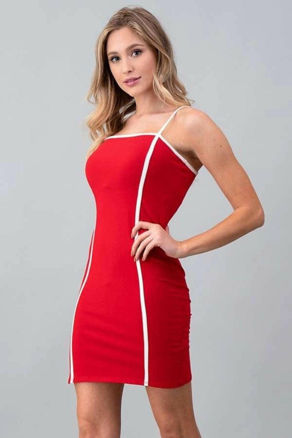 Epicplacess DRESS Red / S Give Me Love Ribbed Mini Dress JD34762