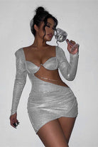 Resort Life Mini Dress Silver Dress Epicplacess   