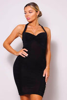 Epicplacess dress S / Black Iconic Marilyn Halter Mini Dress D10656