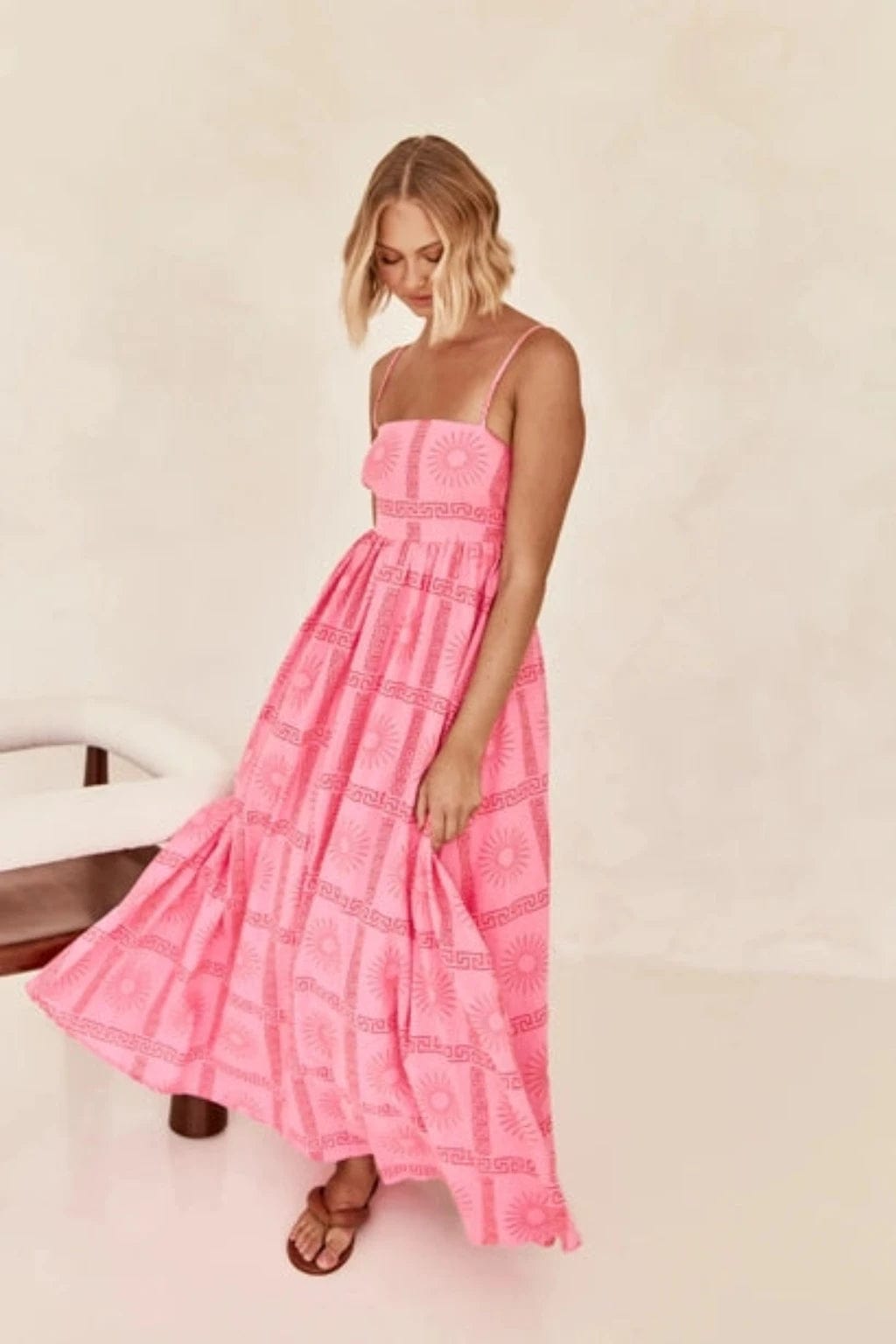 Epicplacess Dress S / Pink Ready for Outside Long Sundress Dress RCJY00384