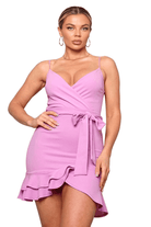 Epicplacess Dress SMALL / PINK Arabella Ruffled Mini Dress D10831