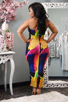The Neon Tie-Dye Midi Dress Dress Epicplacess   