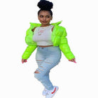 This Puffer Texture Latex Jacket jacket Epicplacess green S United States