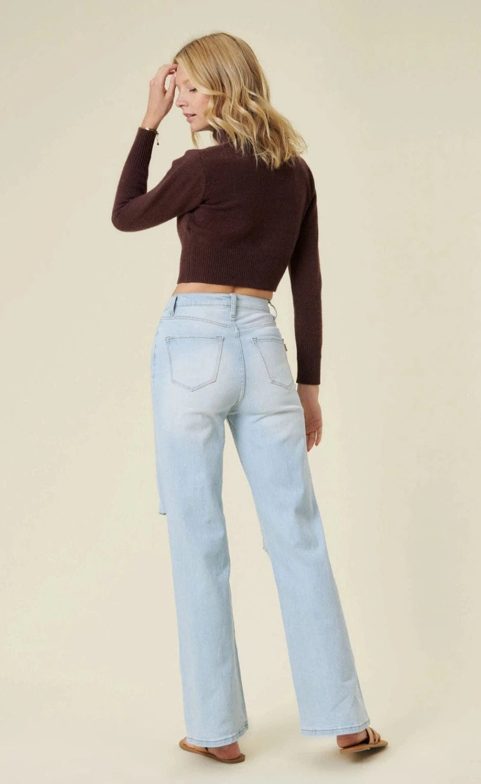 Epicplacess JEANS Catching Your Eye Straight Leg Jeans-Blue