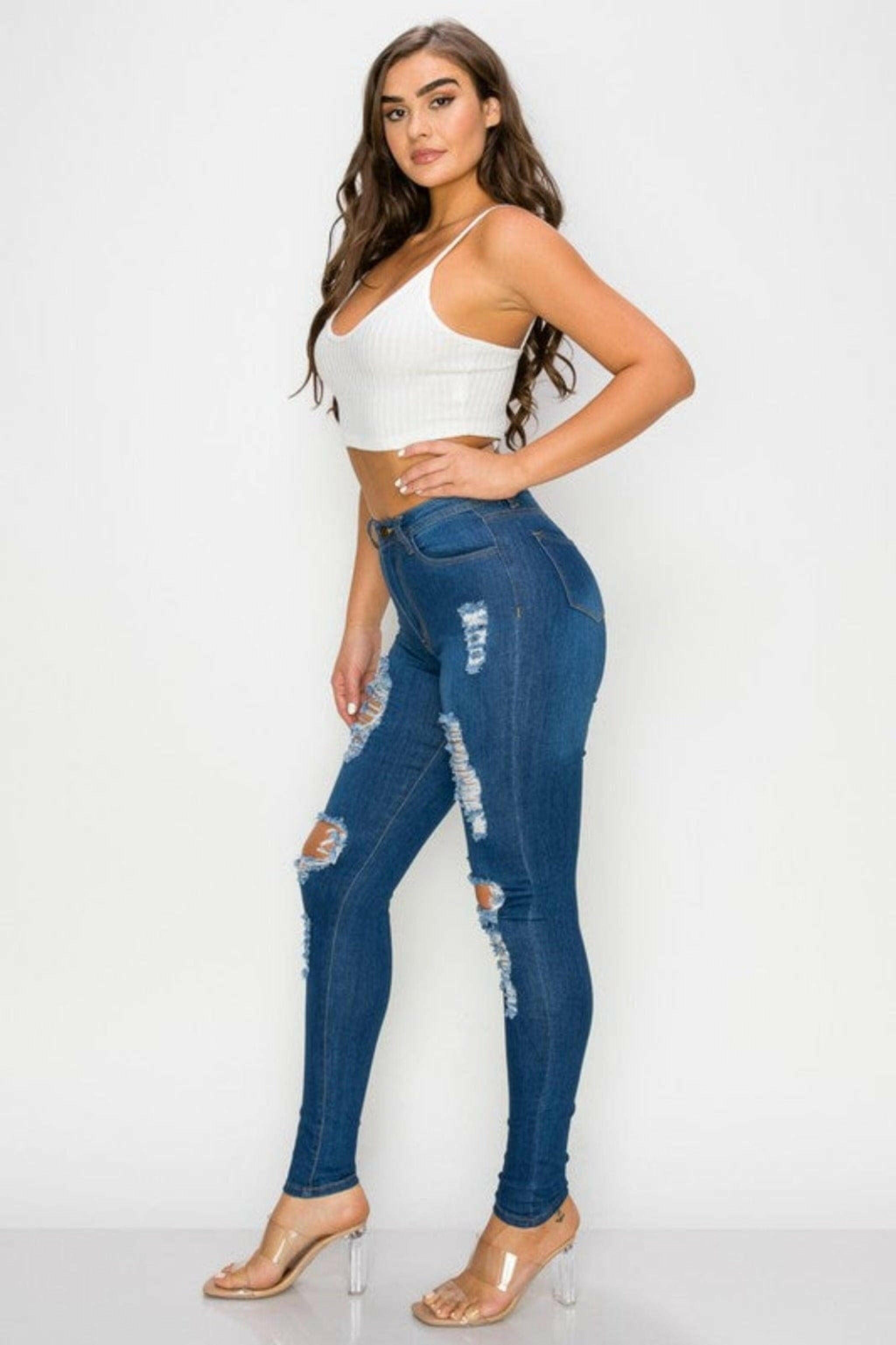 Epicplacess JEANS Ootd Vibes High Waisted Women Jeans