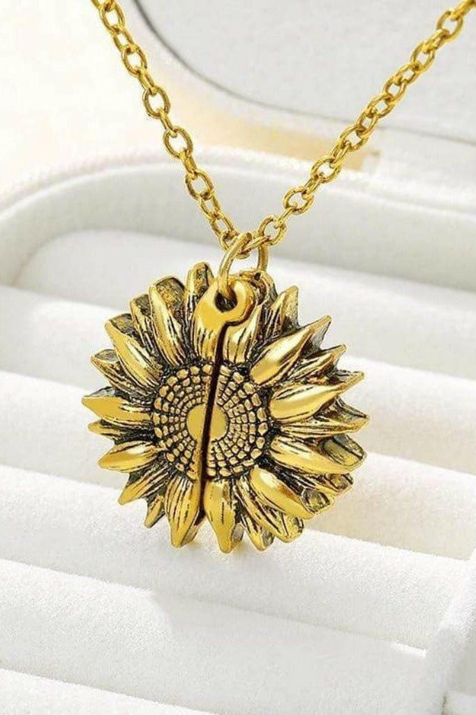 Epicplacess Jewelry Holy Grail Sunflower GOLD Pendant Necklaces