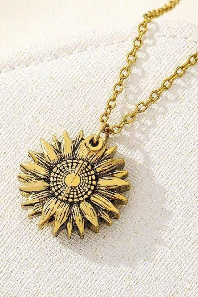 Epicplacess Jewelry Holy Grail Sunflower GOLD Pendant Necklaces