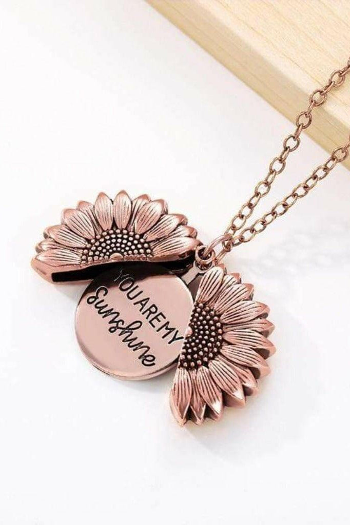 Epicplacess Jewelry Rose Gold / United States Holy Grail Sunflower GOLD Pendant Necklaces 521414-Rose Gold Color-United States