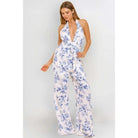 It's Flowing Blue Print Jumpsuit jumpsuit Epicplacess Blue S 