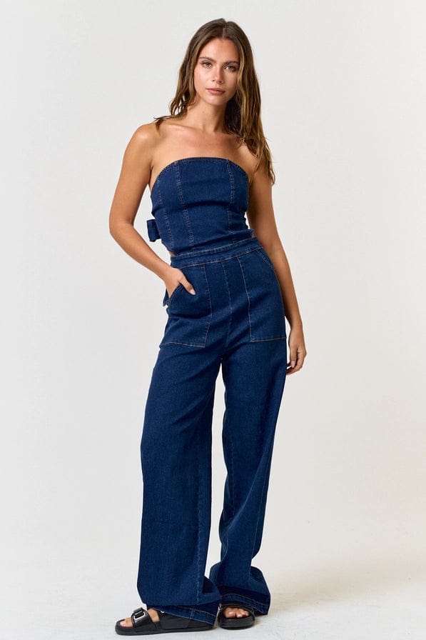 Denim Night Woman's Jumpsuit jumpsuits Epicplacess   