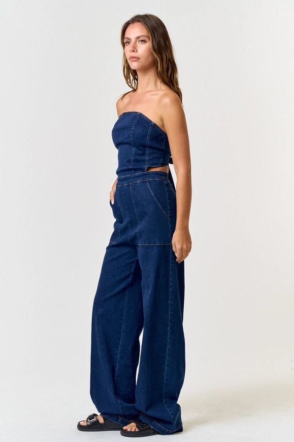 Denim Night Woman's Jumpsuit jumpsuits Epicplacess   