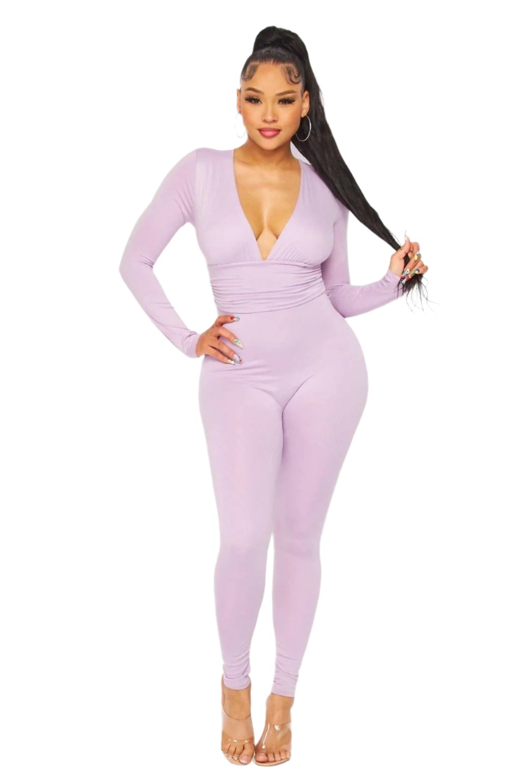 Brushed AirEssentials Mock Jumpsuits jumpsuits Epicplacess S Pink 