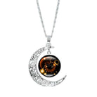 Epicplacess Necklaces Orange Crescent Moon Elegant Necklaces 676950-K-United States