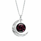 Epicplacess Necklaces Pink Crescent Moon Elegant Necklaces 676950-J-United States