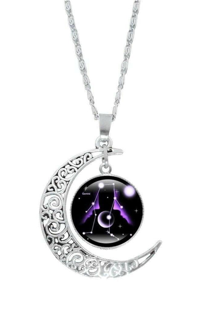 Epicplacess Necklaces Purple Crescent Moon Elegant Necklaces 676950-I-United States