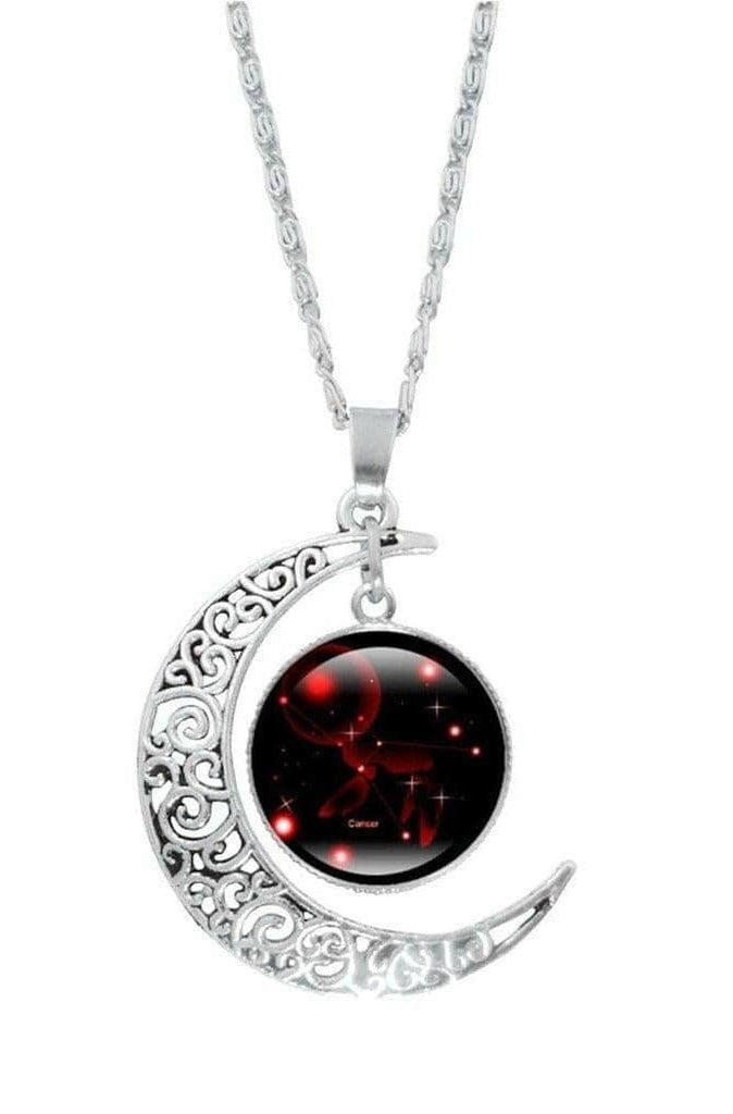 Epicplacess Necklaces Red Crescent Moon Elegant Necklaces 676950-G-United States