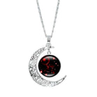 Epicplacess Necklaces Red Crescent Moon Elegant Necklaces 676950-G-United States