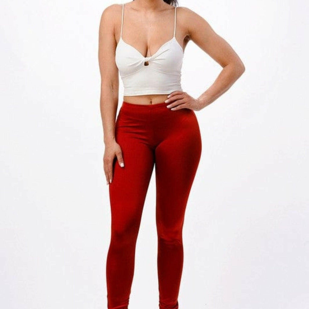 Epicplacess pants Small / RED / UNITED STATES Ruched SATEEN RUCHED HEM PANTS P18346