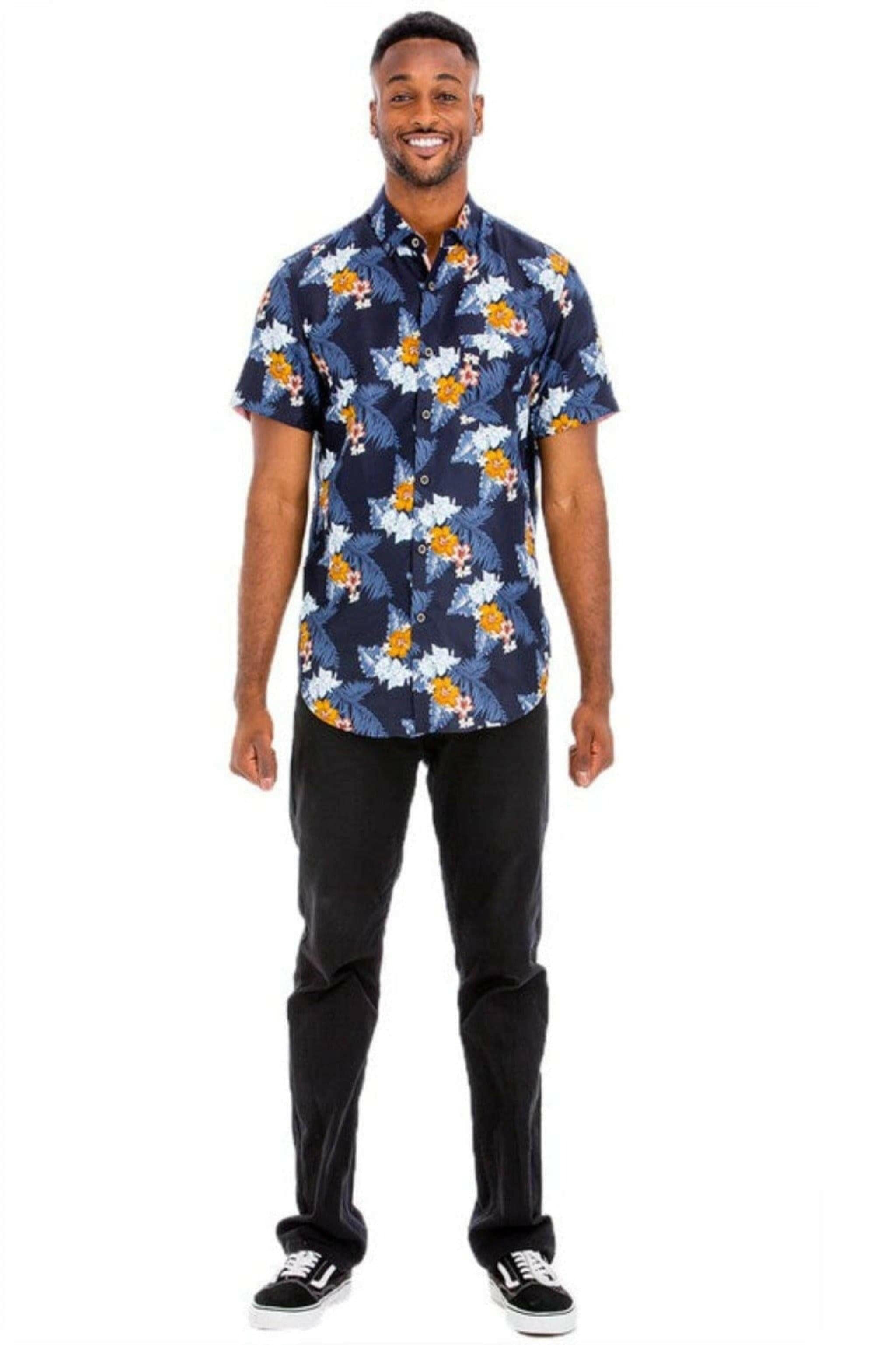 Epicplacess shirt Hudson Hawaiian Print Button Shirt