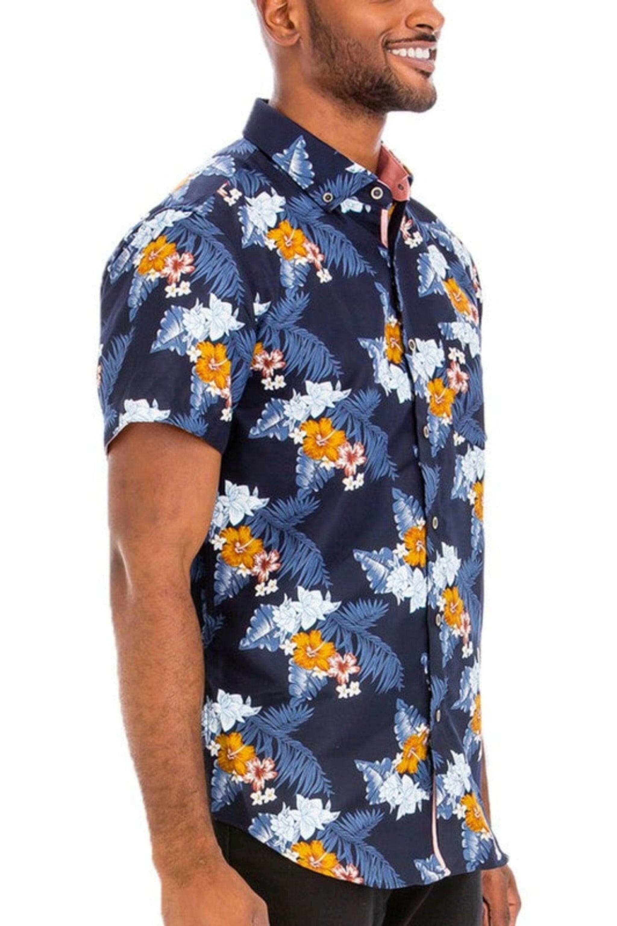 Epicplacess shirt Hudson Hawaiian Print Button Shirt