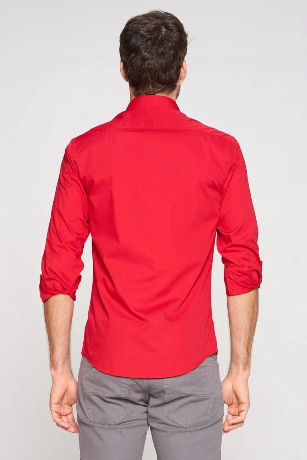 Epicplacess shirts Show Off Long Sleeve Cuban Shirt - Red