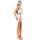 Epicplacess SKIRT Catiana Feather Skirt Sets - White