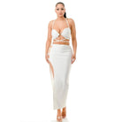 Epicplacess SKIRT Catiana Feather Skirt Sets - White