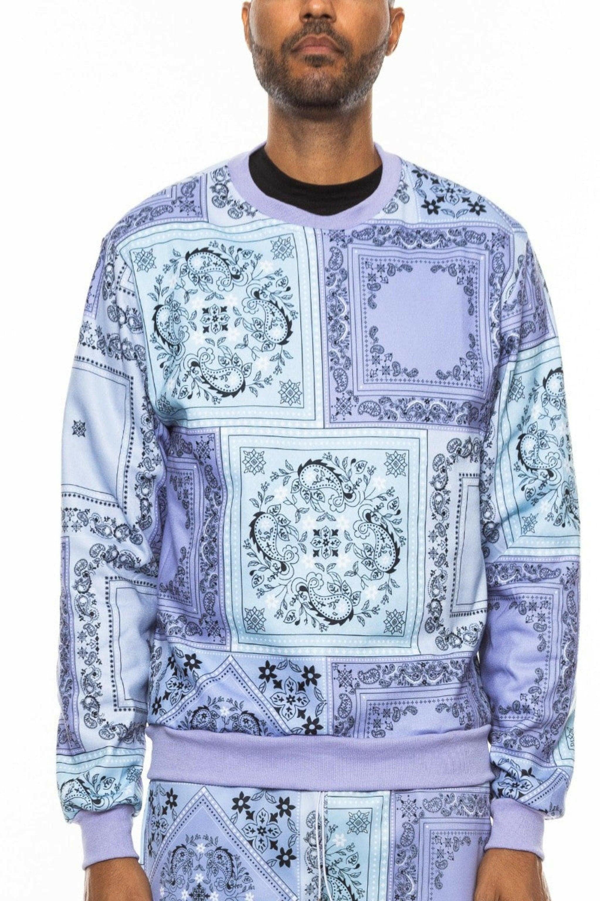 Epicplacess sweaters Paisley Epic Bandana Print Sweater