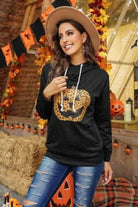 Cowl Pumpkin Hoodie Sweater Sweatshirt Epicplacess S Black 