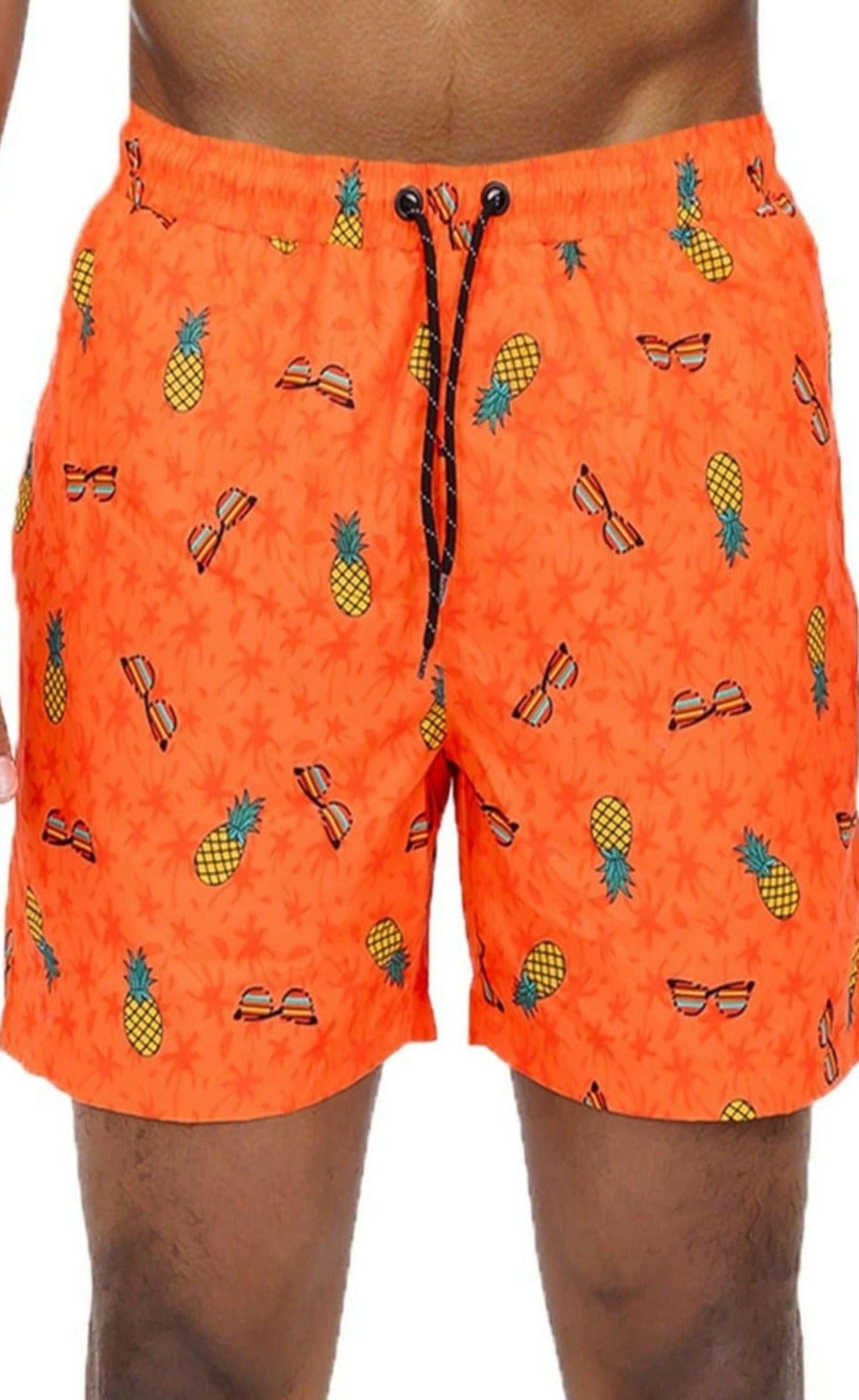 Epicplacess Swimwear Pineapple Brief Tropical Print Swimwear