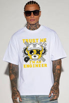 Trust Me Im Am Engineer Tops T Shirt Epicplacess L White 