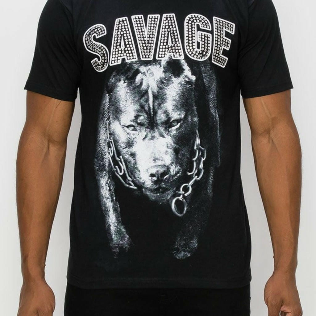 Epicplacess T Shirt S / Black Savage Paradise Short Sleeve Tee -Black TS7466