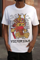 Epicplacess T Shirt S / White Samurai Bear Short Sleeve Tee - Black
