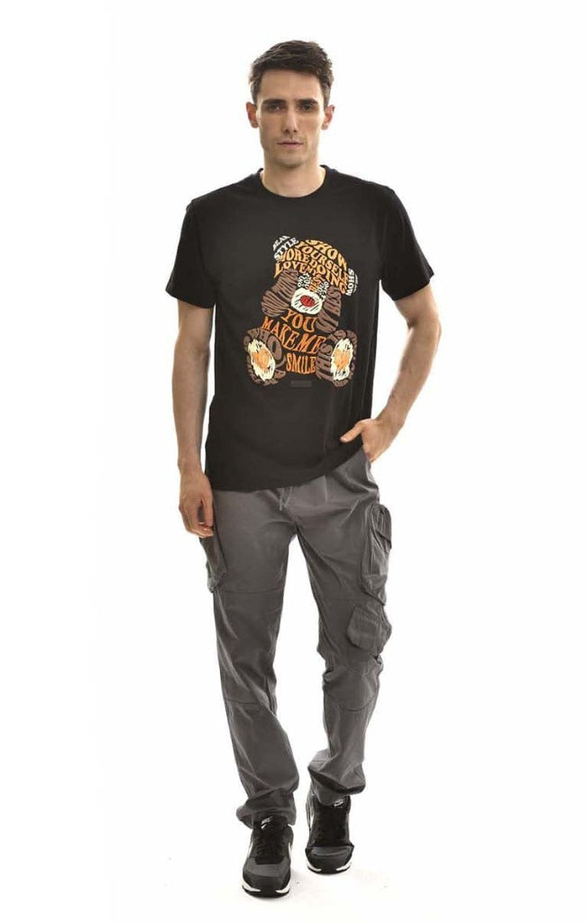Epicplacess T Shirts Bear Short Sleeve T-Shirt