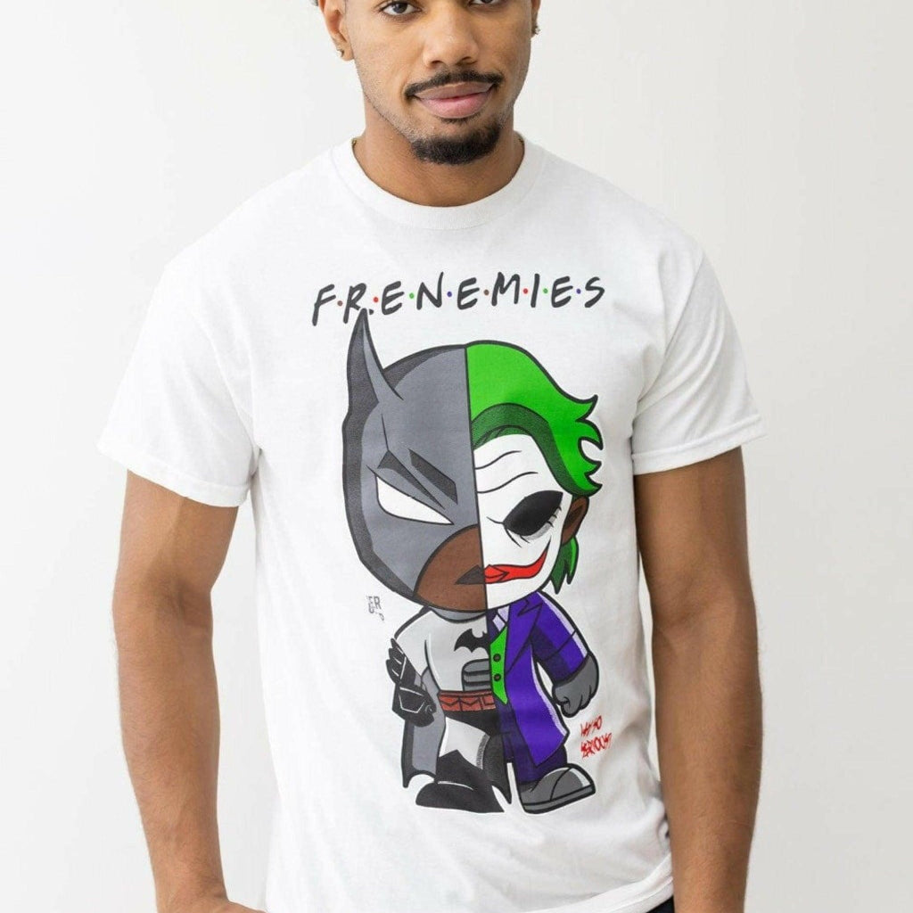Epicplacess T Shirts SMALL / WHITE / UNITED STATES SPLIT FACEDFRENEMIES GRAPHIC TEE 2869