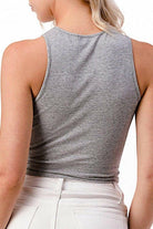 Asymmetric Detail Cut Out Tank Tops tops Epicplacess   