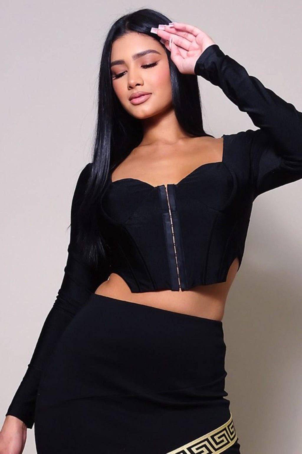 Taking Chances Corset Tops tops Epicplacess S Black 